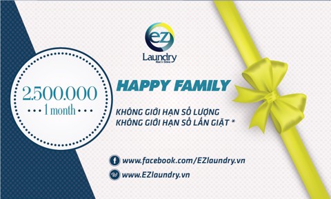 EZ Laundry ra mắt gói dịch vụ cao cấp Happy Family