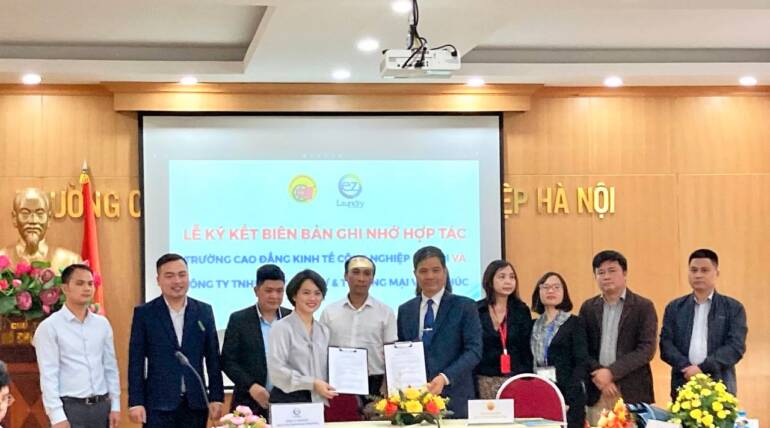 Lễ ký biên bản hợp tác của trường Cao đẳng Kinh tế Công nghiệp Hà Nội và các đơn vị